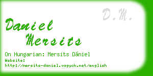 daniel mersits business card