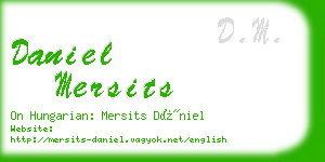 daniel mersits business card